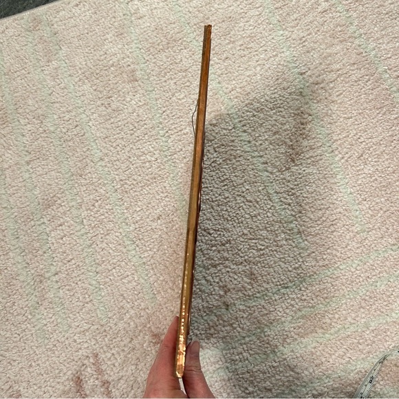 Artist Signed Copper Wall Art Red and Gold John Schtakleff 11.75"x8" - Picture 5 of 16